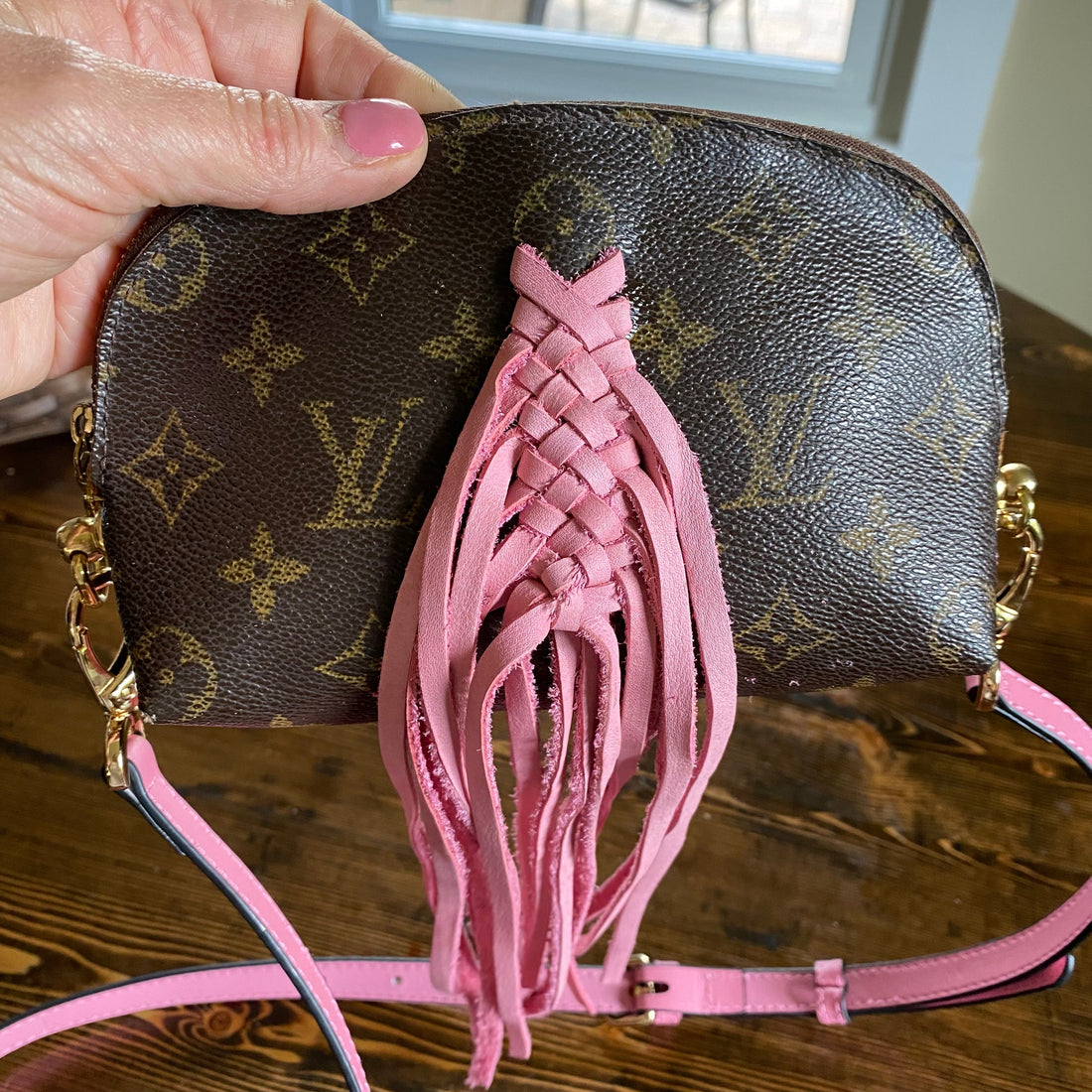 The Junco -Prestige Totes Bags Monogram in Pink Crossbody Bag