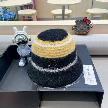 CHANEL BUCKET HAT IN COLORFUL FLEECE 421129