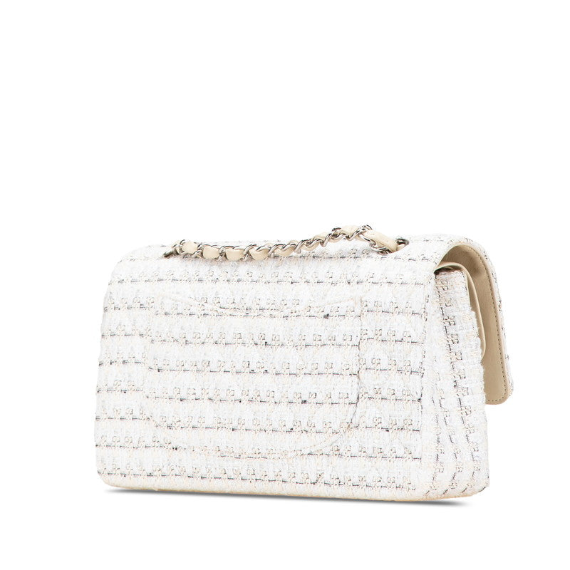 Chanel Matelasse 25 Tweed Leather 2way Shoulder Bag