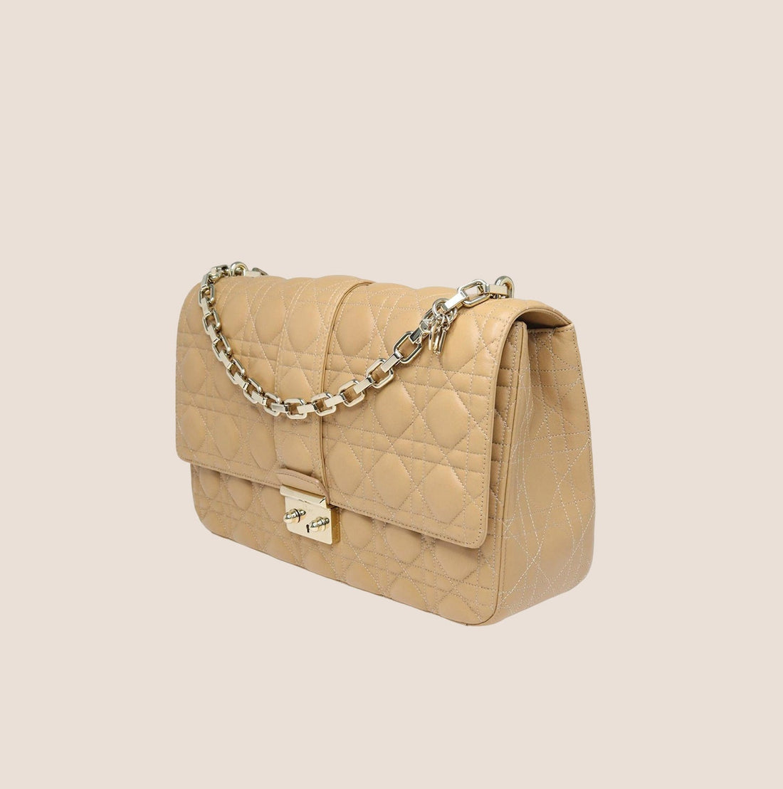 CHRISTIAN DIOR MISS DIOR CARAMEL CANNAGE SHOULDER BAG
