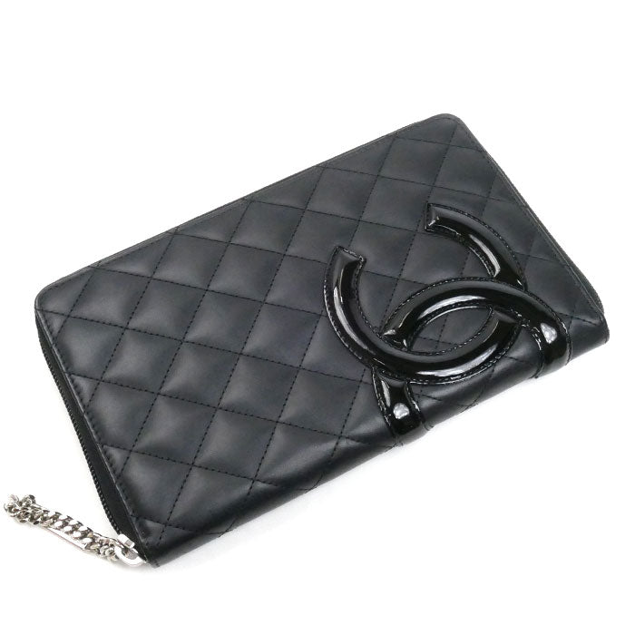 Chanel Cambon Line Lambskin Long Wallet
