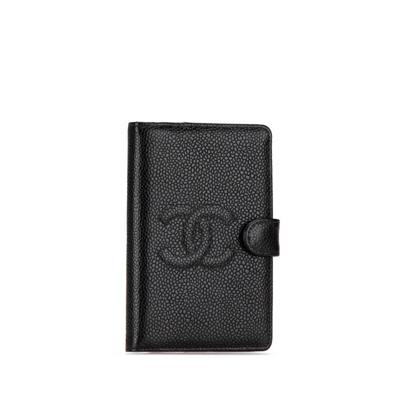 Chanel Caviar Skin Coco Mark Notebook Cover Agenda