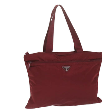 PRADA Tote Bag Nylon Red  ki3931