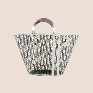 CHRISTIAN DIOR BLACK TROTTER TRANSPARENT PVC TOTE BAG