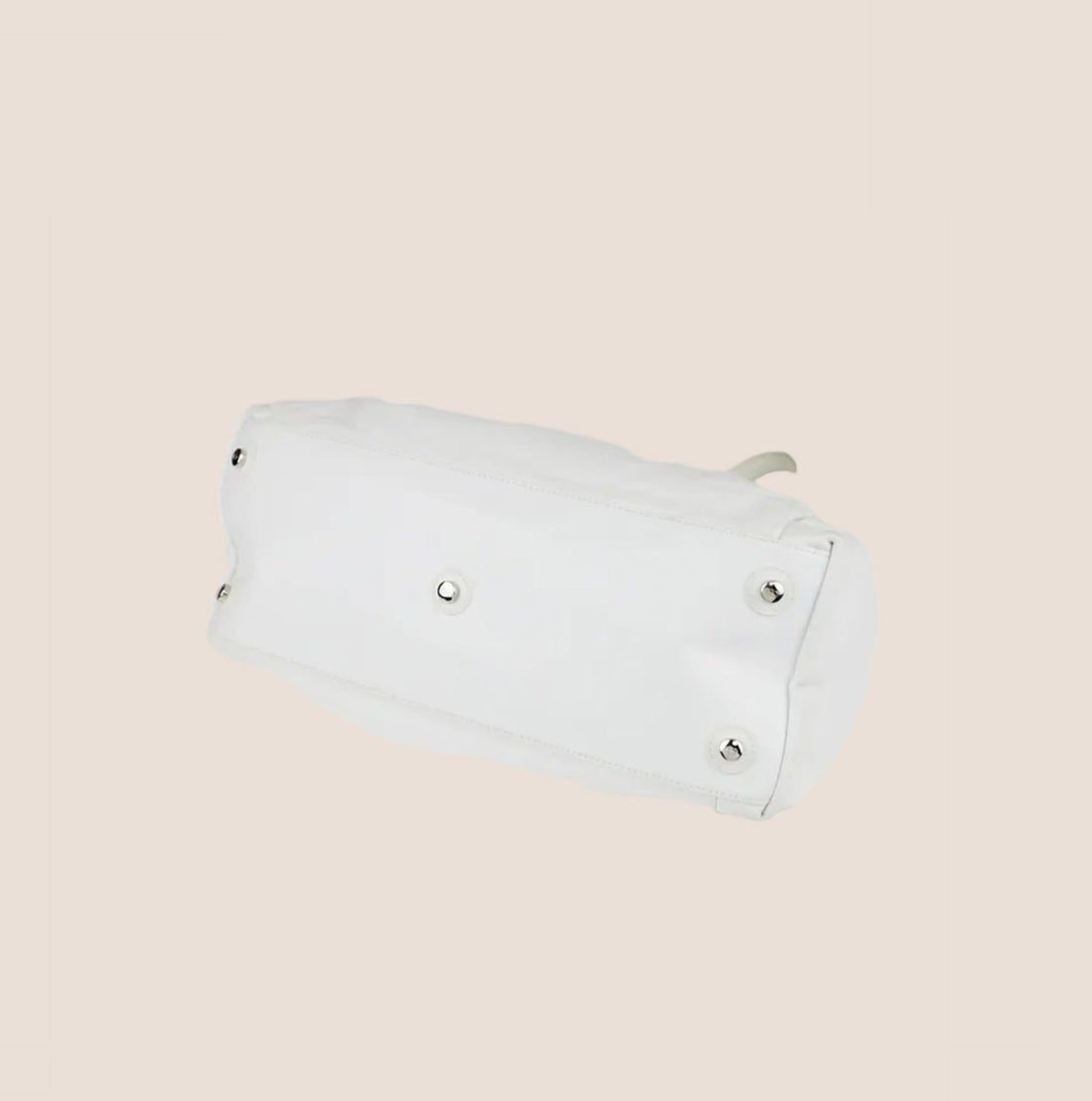 CHRISTIAN DIOR WHITE LEATHER PONY HAIR LE TRENTE TOTE