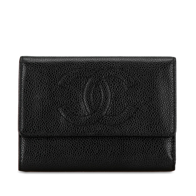 Chanel Caviar Skin Tri-Fold Wallet