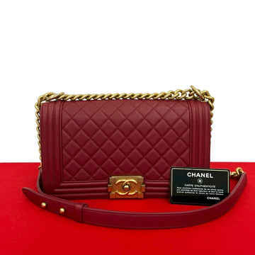 Chanel Boy Chanel Lambskin Shoulder Bag