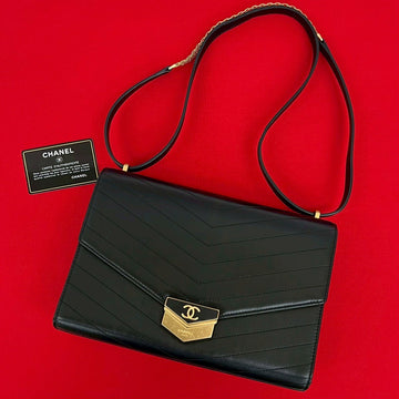 Chanel V Stitch Leather Shoulder Bag