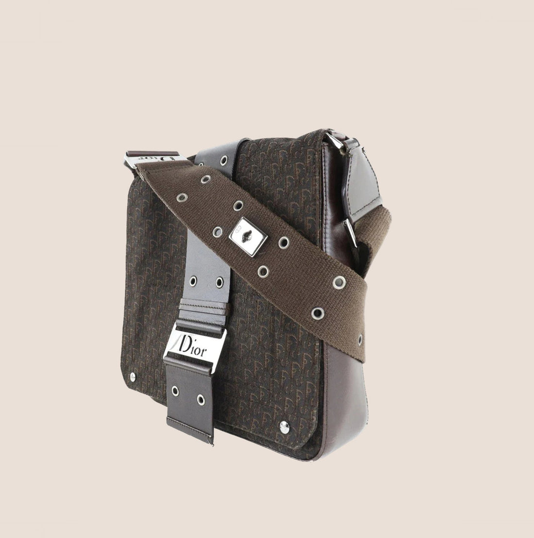 CHRISTIAN DIOR 2005 BROWN DIORISSIMO STREET CHIC CROSSBODY BAG