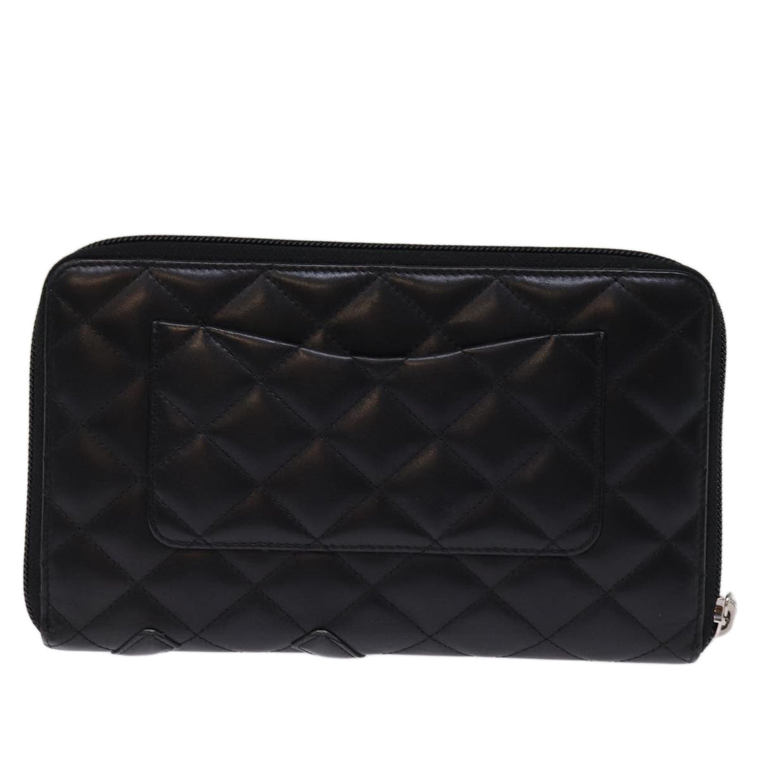 Top Quality Chanel Long Wallet Leather Black CC Auth mr152