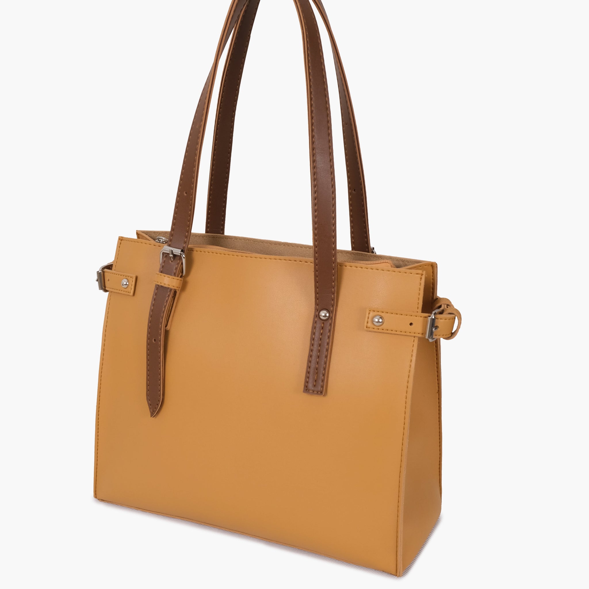 Mustard satchel Tote Bags