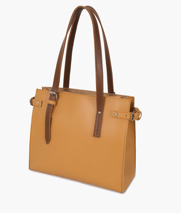 Mustard satchel Tote Bags