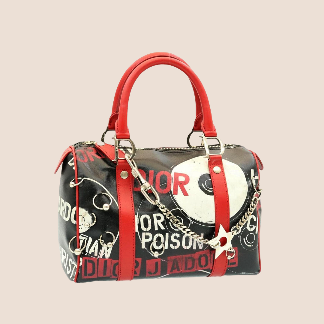 CHRISTIAN DIOR 2004 HARDCORE POISON BOSTON BAG