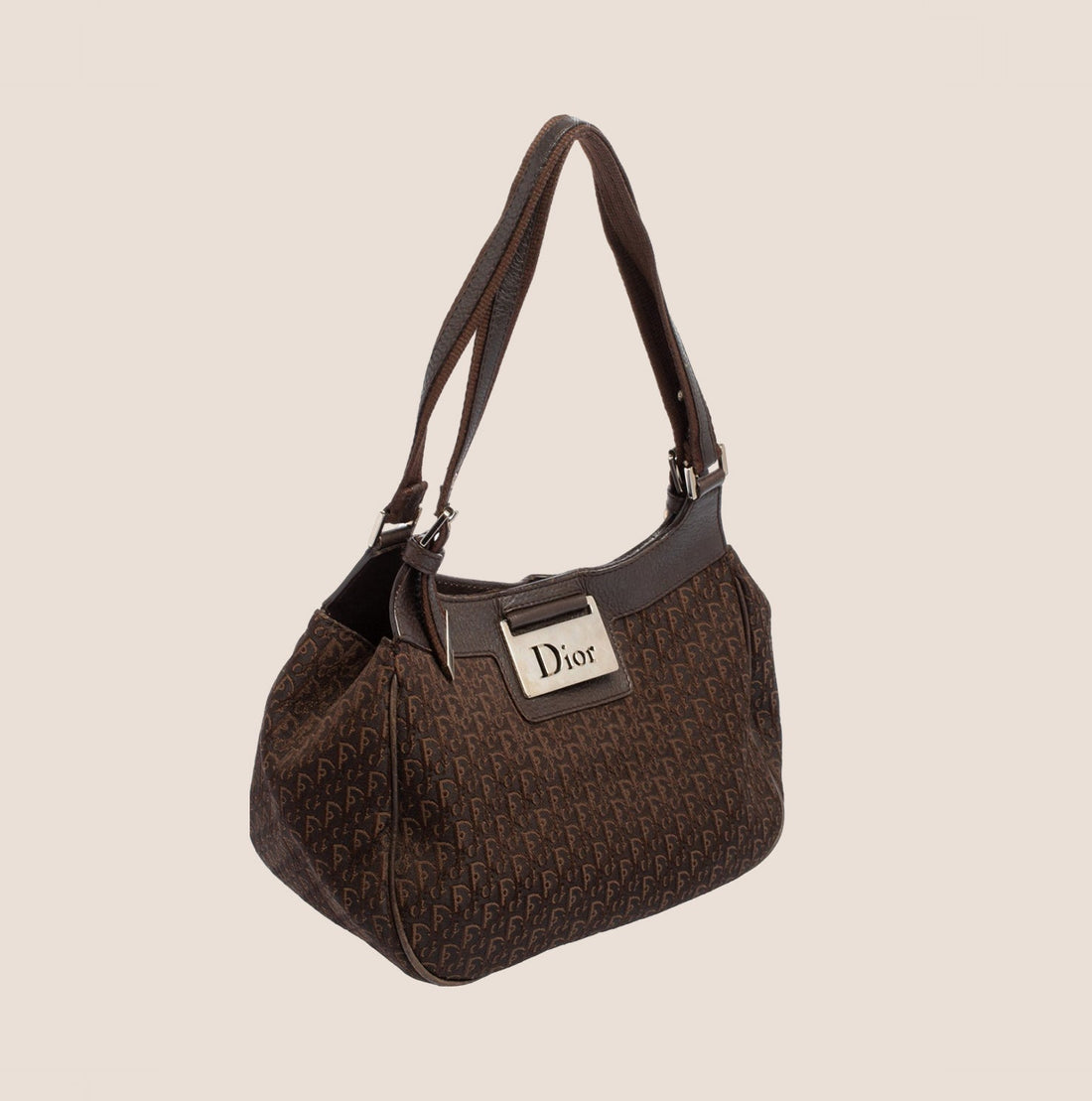 CHRISTIAN DIOR 2005 BROWN STREET CHIC DIORISSIMO TOTE BAG
