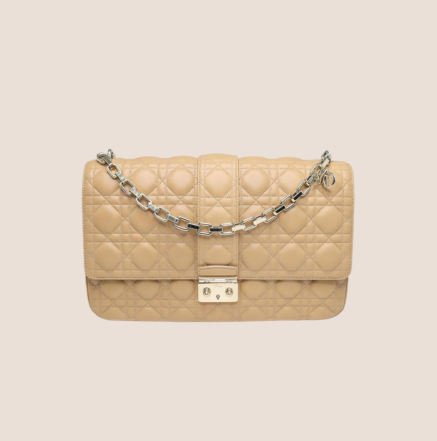 CHRISTIAN DIOR MISS DIOR CARAMEL CANNAGE SHOULDER BAG