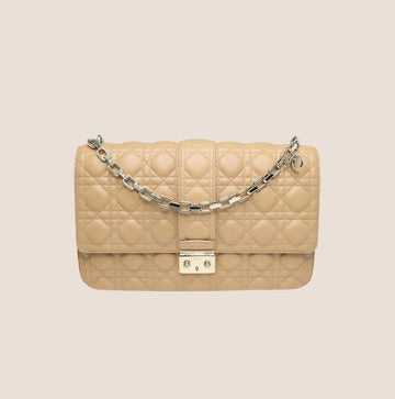 CHRISTIAN DIOR MISS DIOR CARAMEL CANNAGE SHOULDER BAG