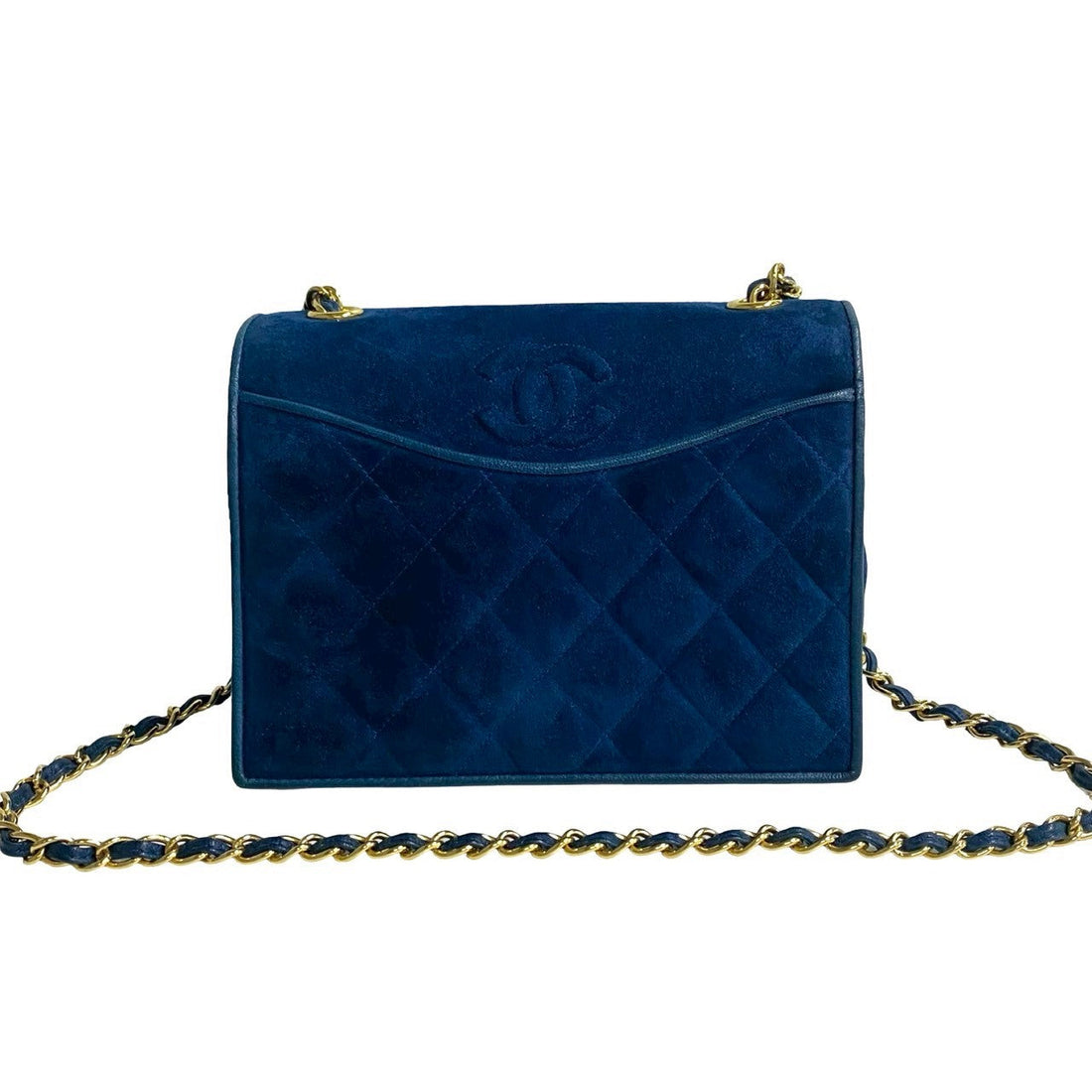 Chanel Matelasse Suede Leather Shoulder Bag