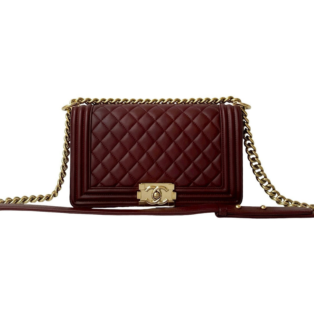 Chanel Boy Chanel Matelassé Lambskin Shoulder Bag