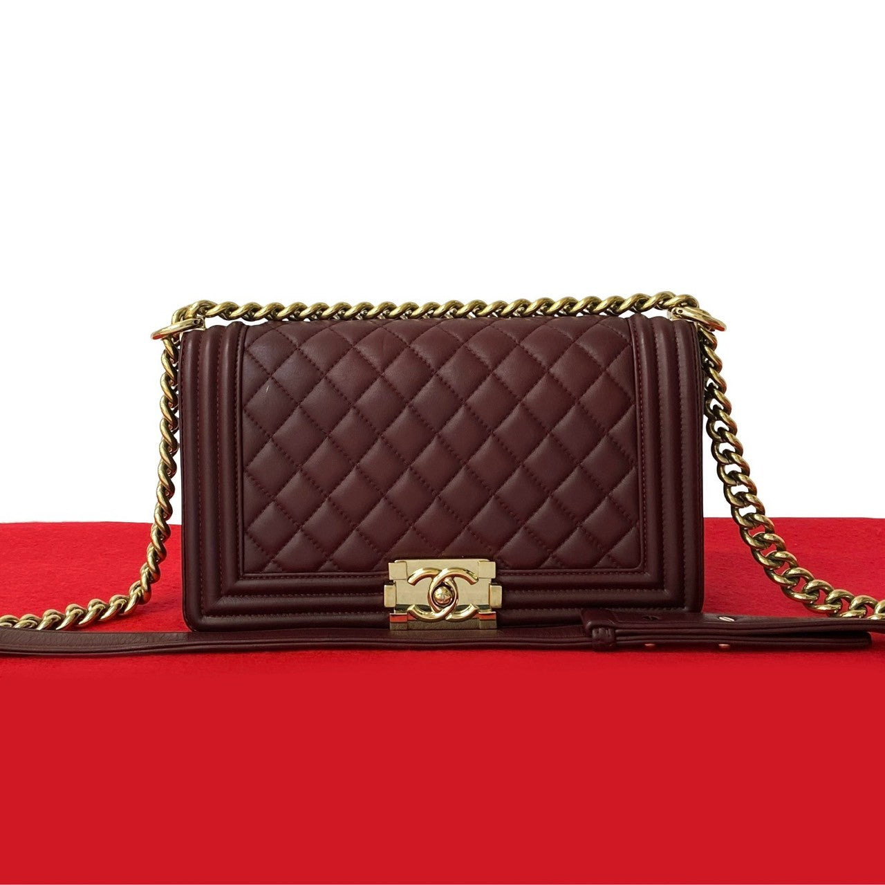 Chanel Boy Chanel Matelassé Lambskin Shoulder Bag