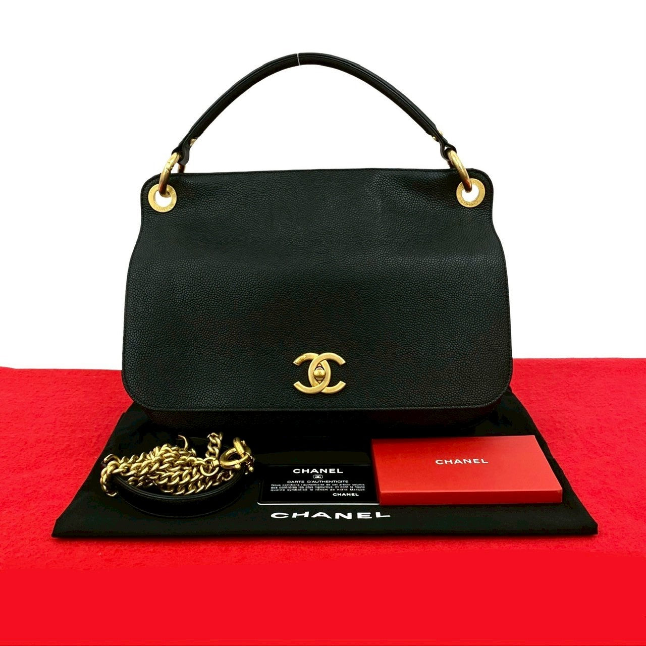 Chanel Caviar 2way Handbag