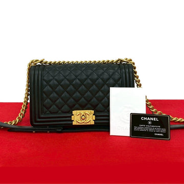 Chanel Boy Chanel Caviar Shoulder Bag