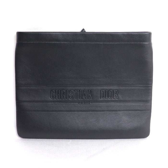 Dior Stripe Leather Clutch Bag S5543CGSB