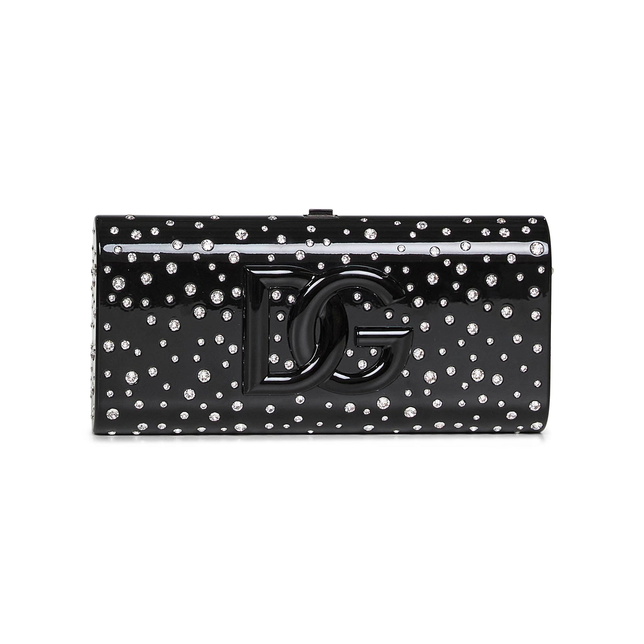 Dolce & Gabbana Women Black Dolce Box Clutch Bag