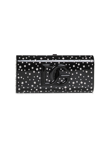 Dolce & Gabbana Women Black Dolce Box Clutch Bag