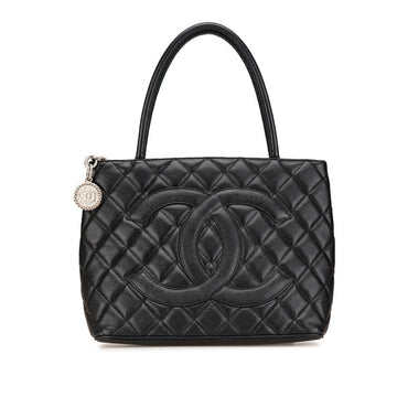 Chanel Caviar Skin Coco Mark Tote Bag A01804