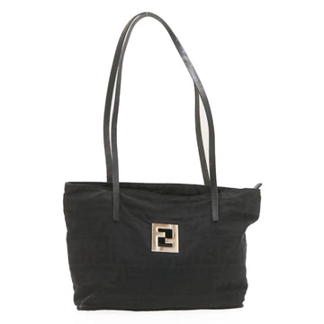 FENDI Zucca Canvas Tote Bag Black Auth rd1651