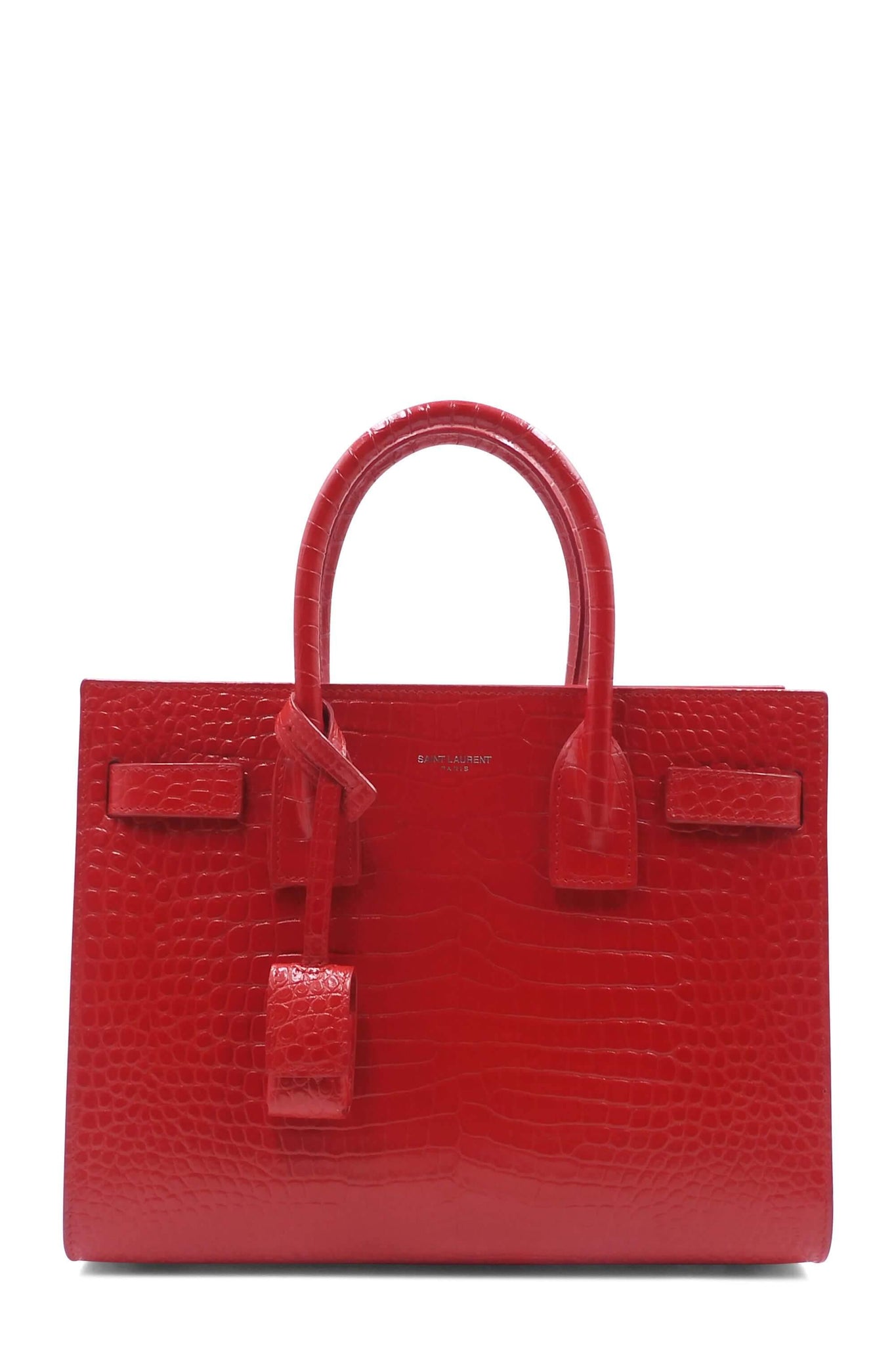 Classic Baby Sac De Jour Crocodile Embossed Red