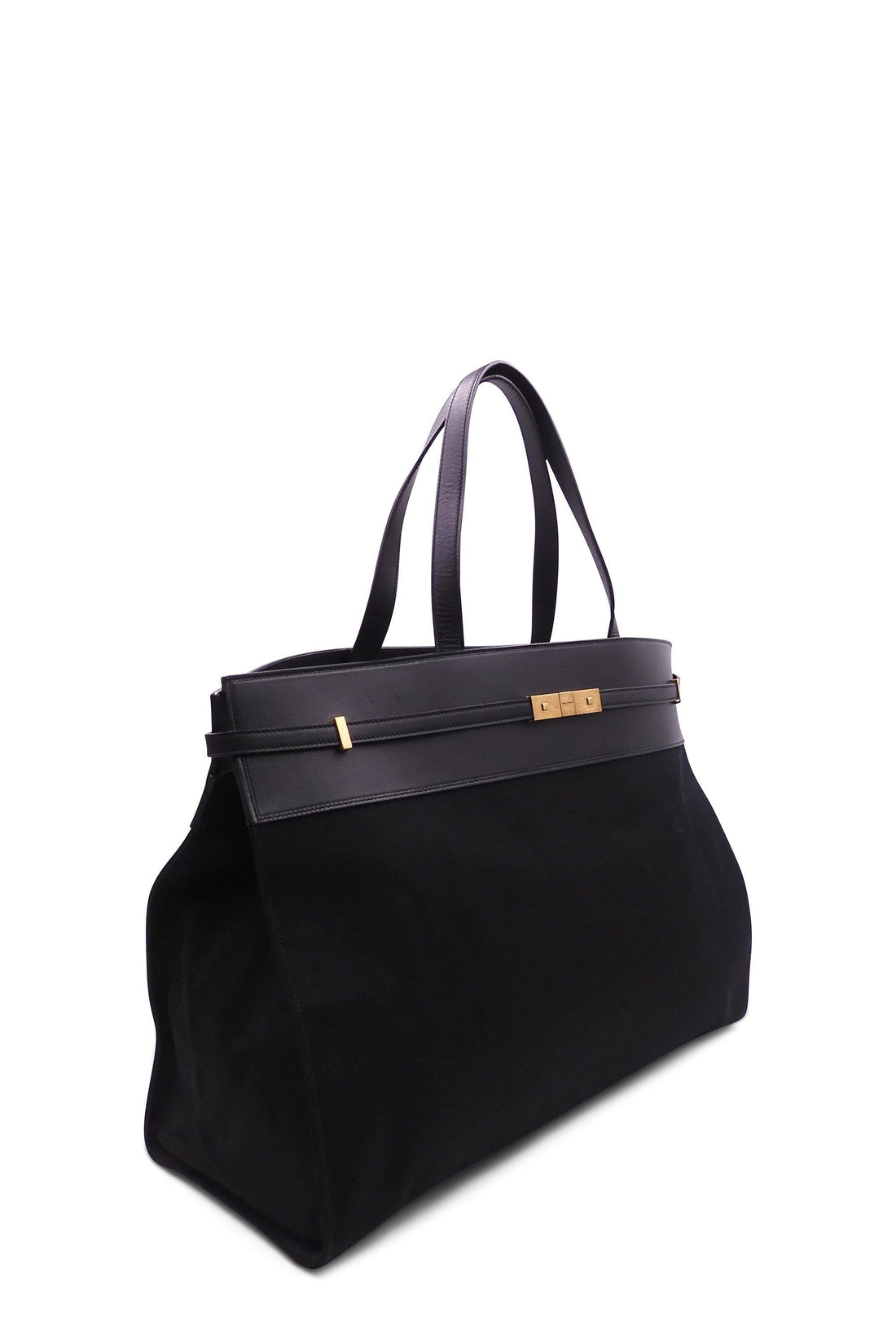 Large Manhattan Canvas Tote Black