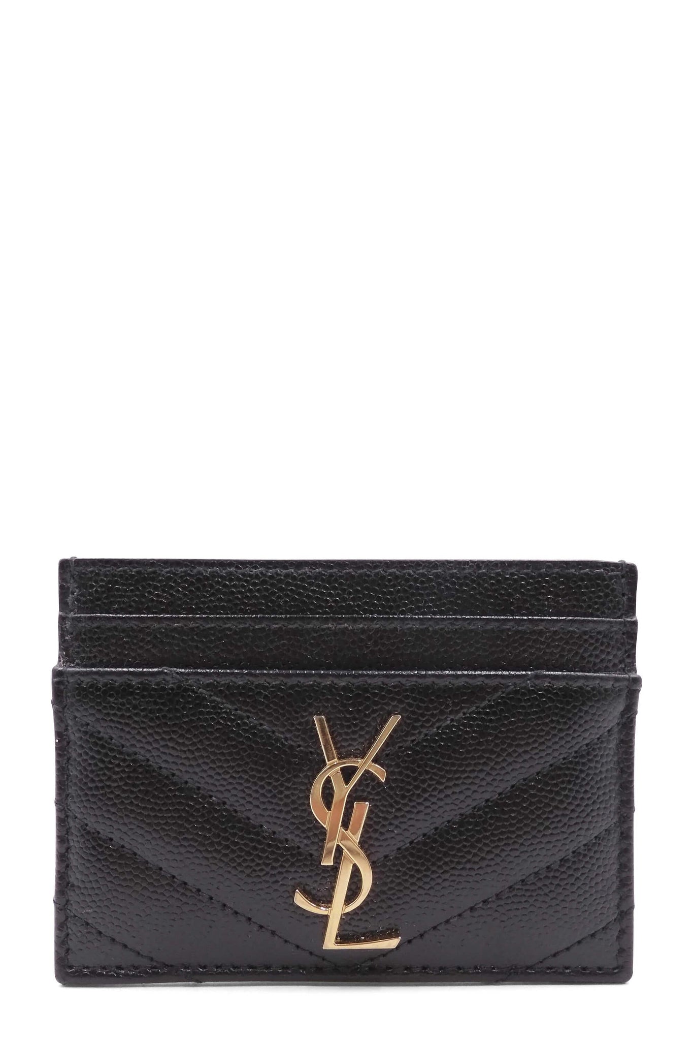 Monogram Card Holder Black