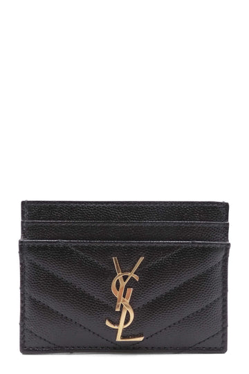 Monogram Card Holder Black
