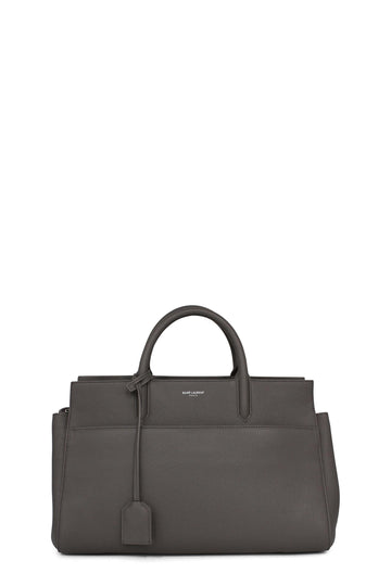 Small Cabas Rive Gauche with Front Pocket Grey