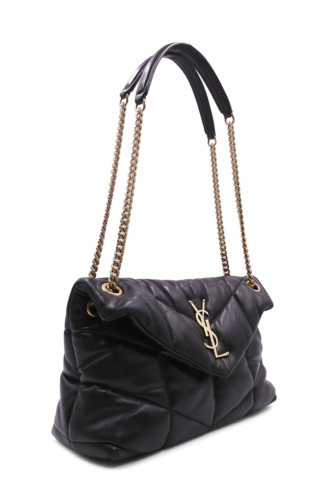 Small Loulou Puffer Bag Black