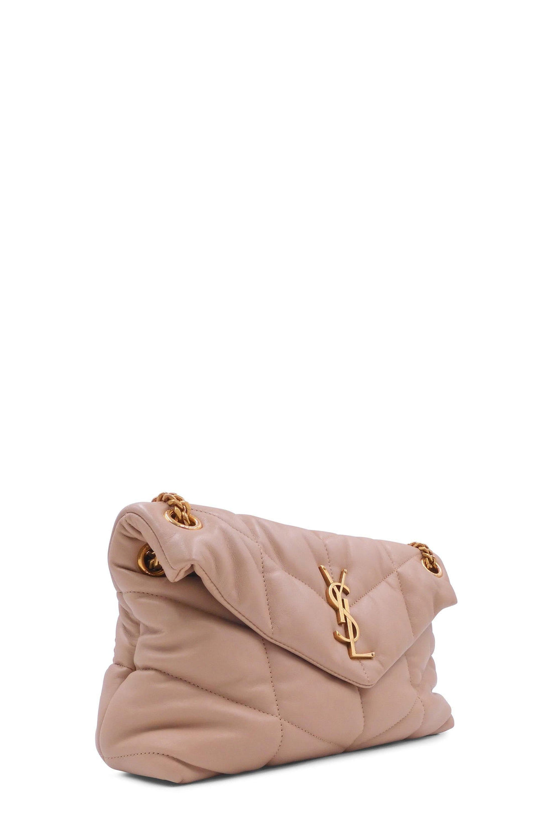 Small Loulou Puffer Bag Nude