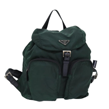 PRADA Backpack Nylon Khaki tb1085