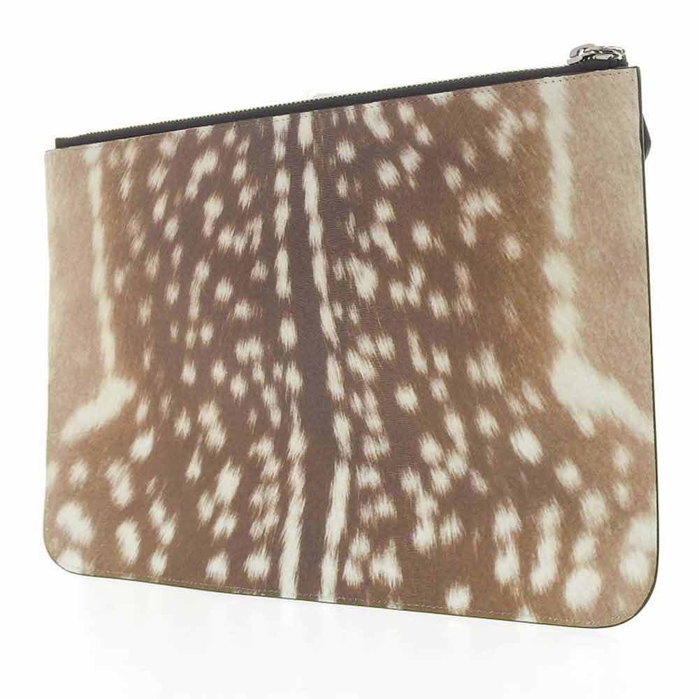 Burberry London Leopard Clutch Bag Brown