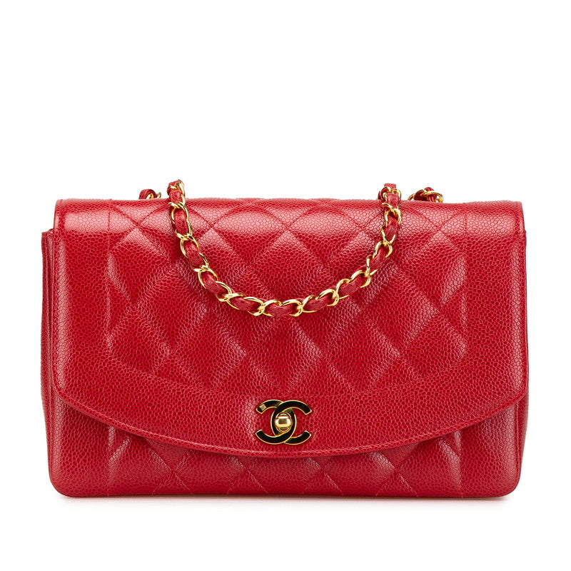 Chanel Diana Flap Caviar Skin Shoulder Bag
