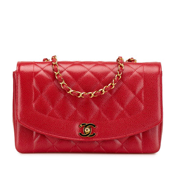 Chanel Diana Flap Caviar Skin Shoulder Bag