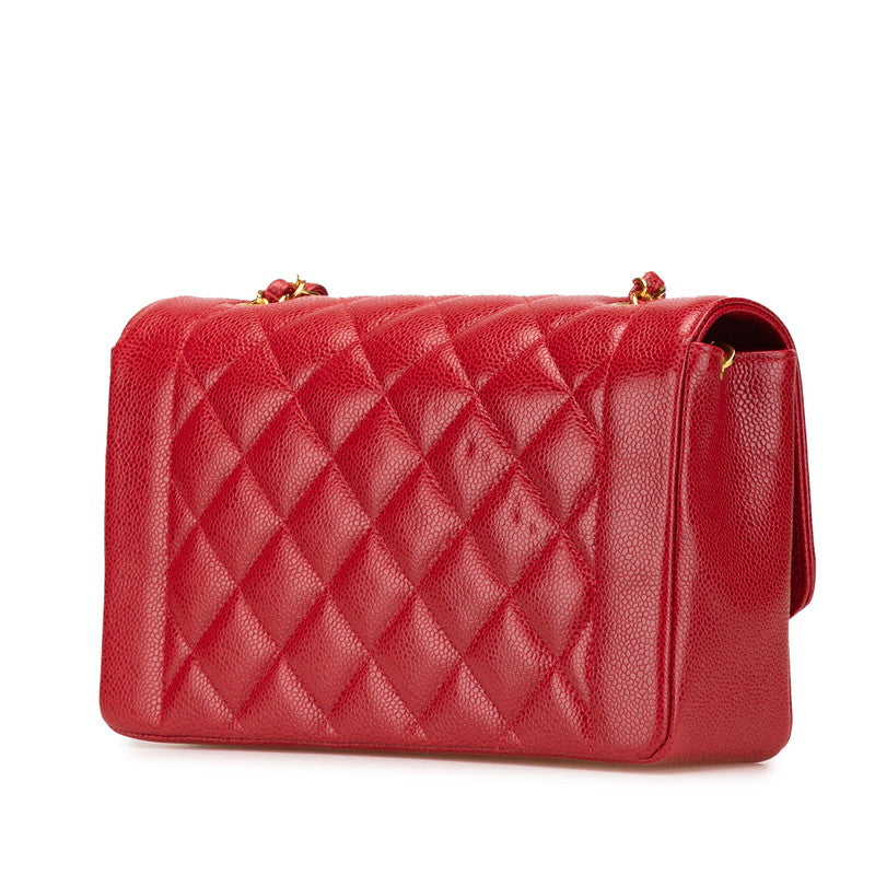 Chanel Diana Flap Caviar Skin Shoulder Bag