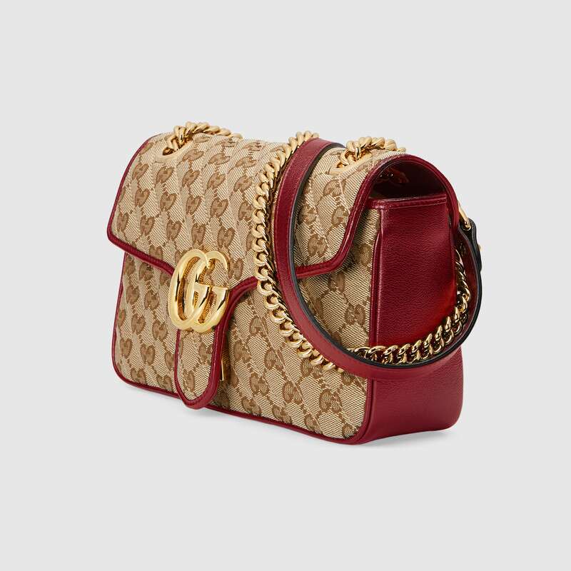 Gucci GG Marmont Medium Shoulder Bag Red Leather