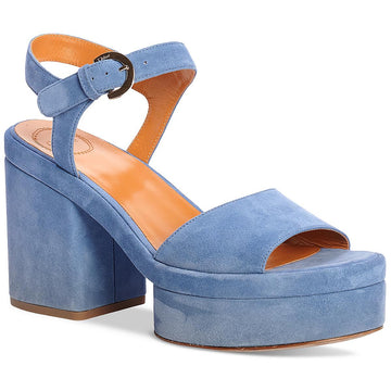 Odina Womens Suede Leather Ankle Strap