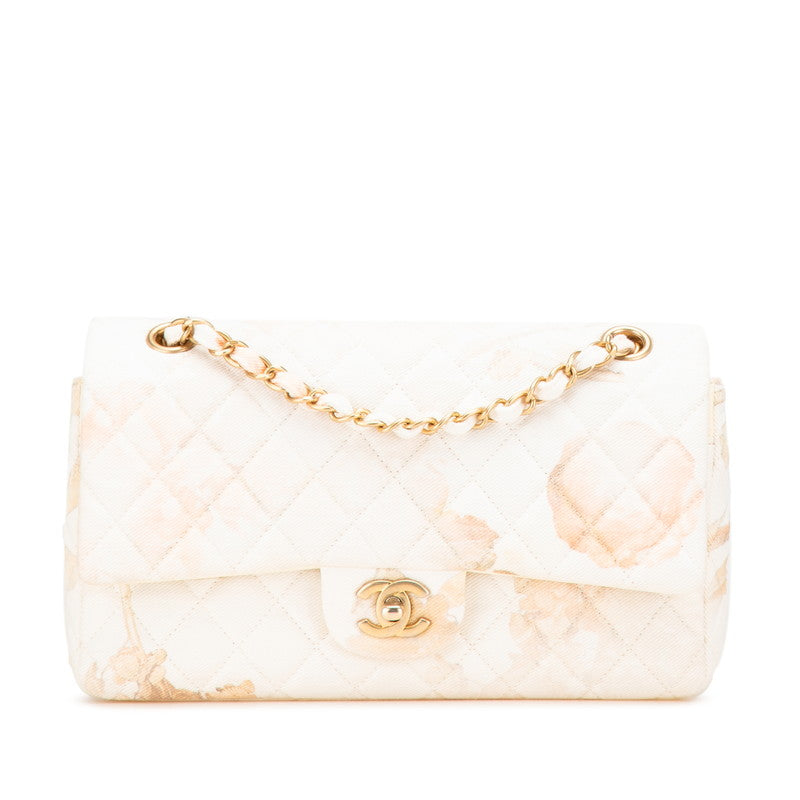 Chanel Matelasse 25 Cotton Leather Shoulder Bag