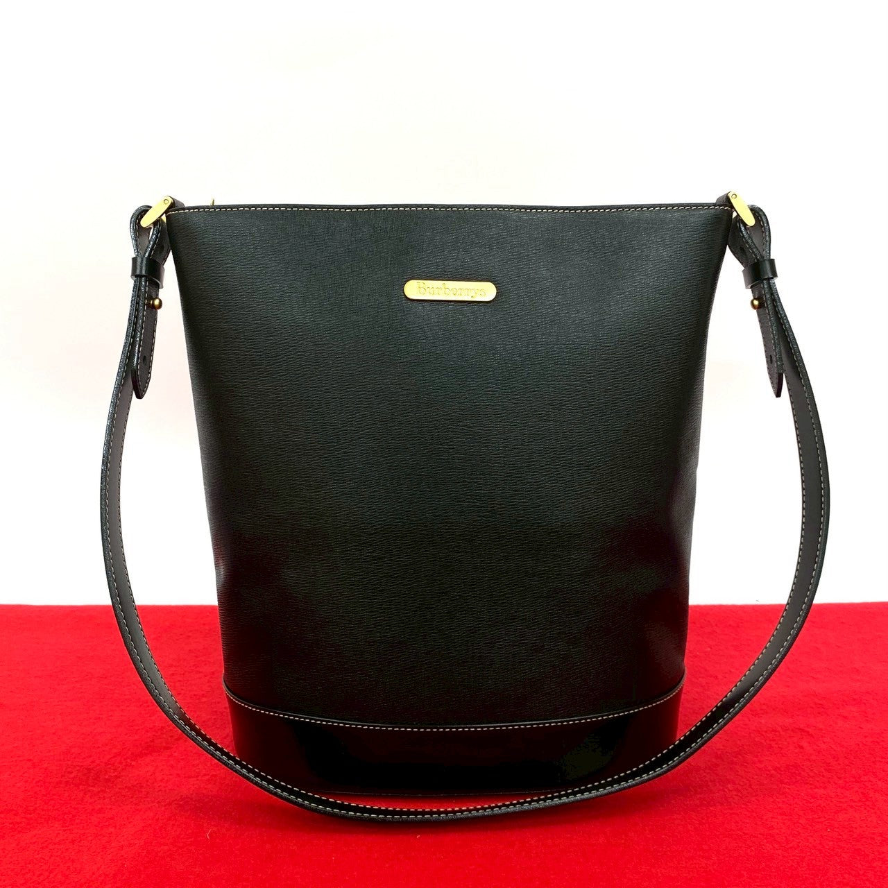 Burberrys Leather Shoulder Bag