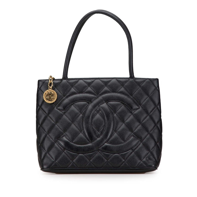 Chanel Caviar Skin Matelasse Tote Bag A01804