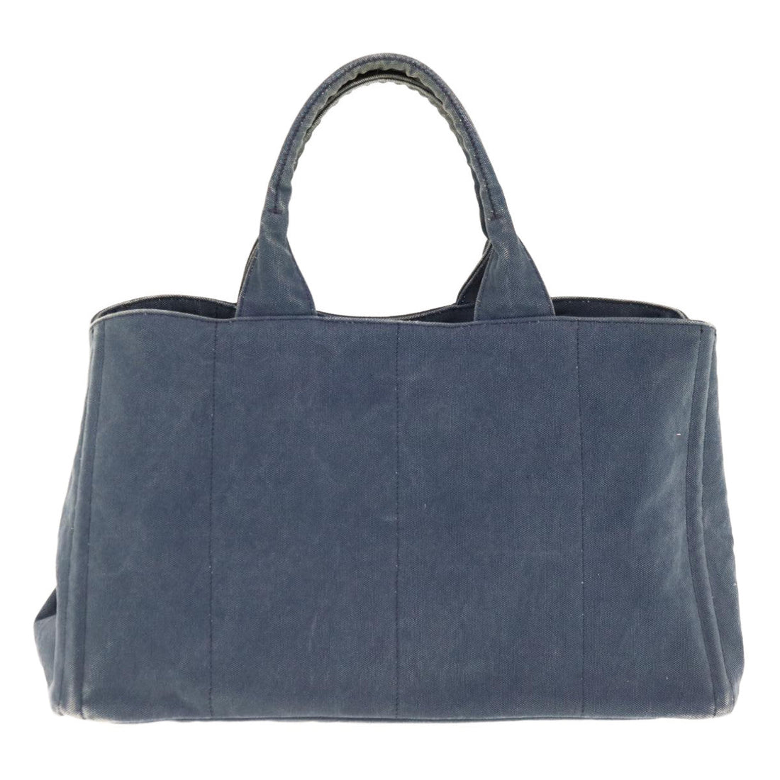 PRADA Canapa GM Tote Bag Canvas Navy  yk10287