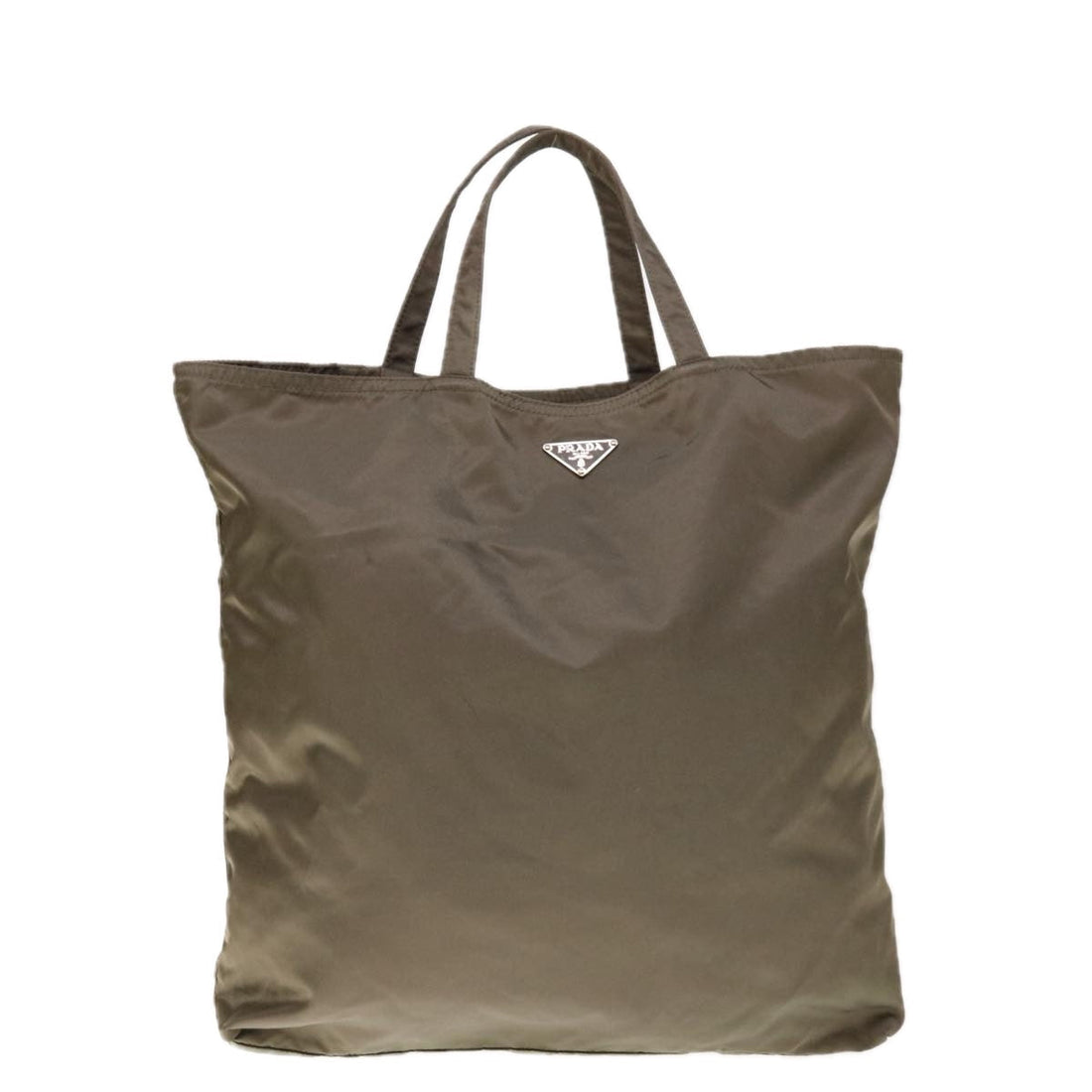 PRADA Tote Bag Nylon Khaki  yk10377