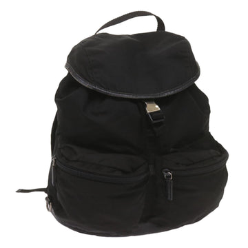 PRADA Backpack Nylon Black yk11052